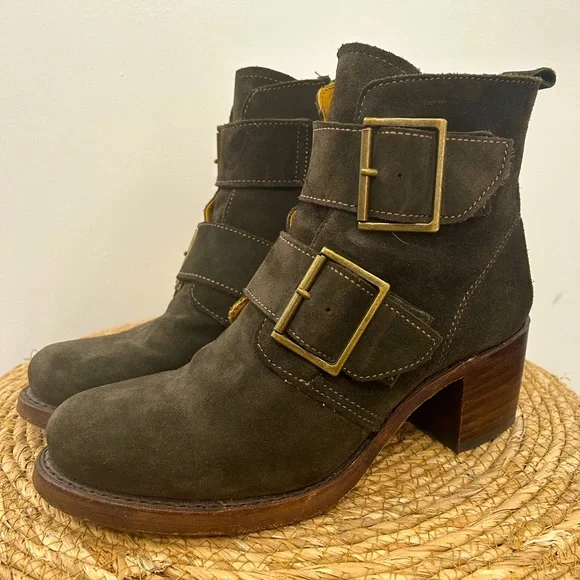Frye Shoes Frye Sabrina Double Buckle Boots Poshmark